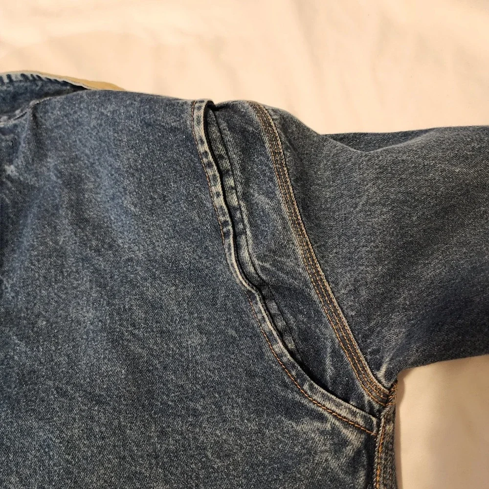 Vintage Polo Ralph Lauren Dungaree Denim‎ Jean Jacket Men's Large Made In USA - Picture 11 of 16